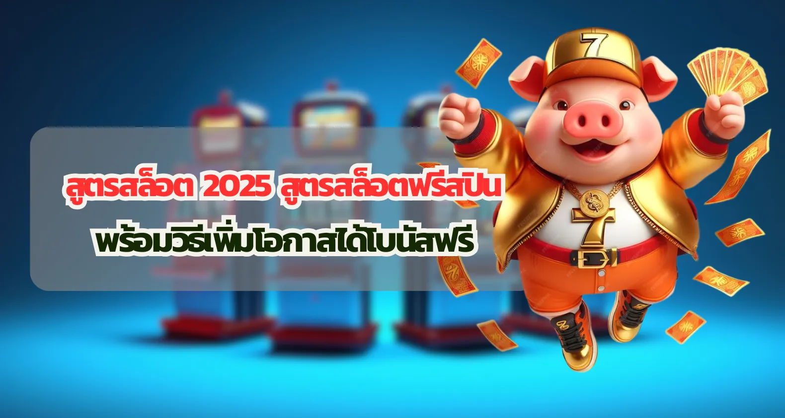 สูตรสล็อต 2025 สูตรสล็อตฟรีสปินพร้อมวิธีเพิ่มโอกาสได้โบนัสฟรี